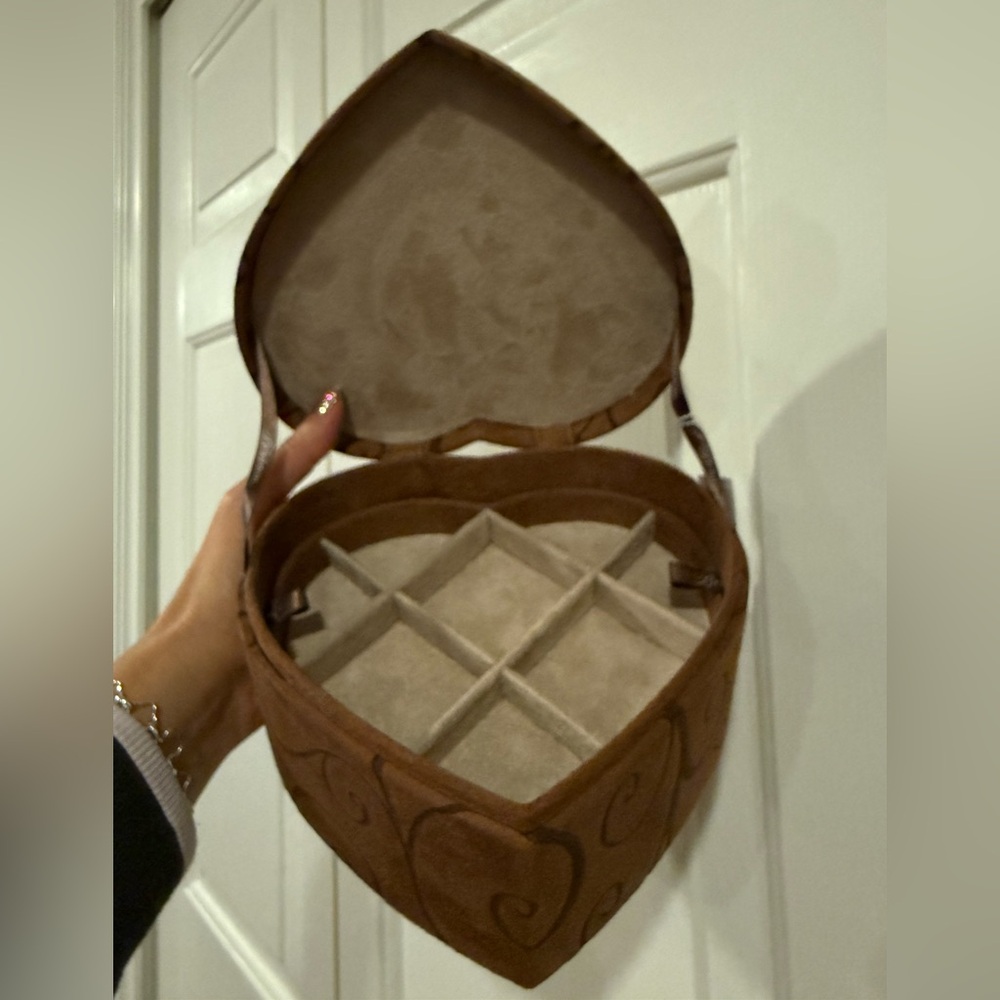 Brighton Suede Heart Shaped Jewelry Box - Picture 5 of 11